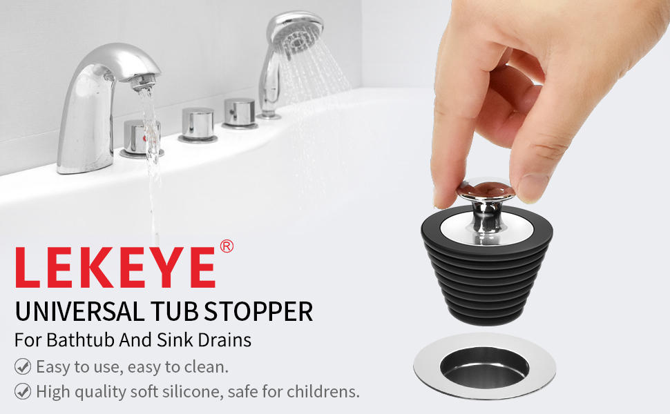 Drain Strainers Patented Lekeye, How To Clean Bathtub Drain Stopper